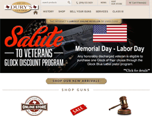 Tablet Screenshot of durysguns.com